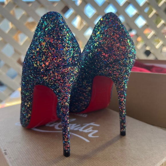 Louboutin glitter holographic heels - Picture 2 of 6